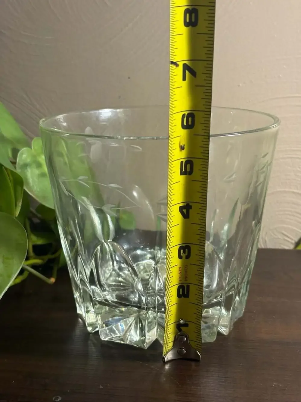 Vintage Princess House Heritage Pattern Etched Crystal Ice Bucket